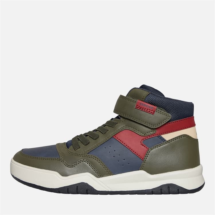 GEOX Jongens Perth Hoge Sneakers Military/Navy