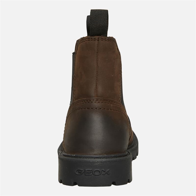 GEOX Jongens Shaylax Chelsea Boots Koffie/Zwart - Afbeelding 3