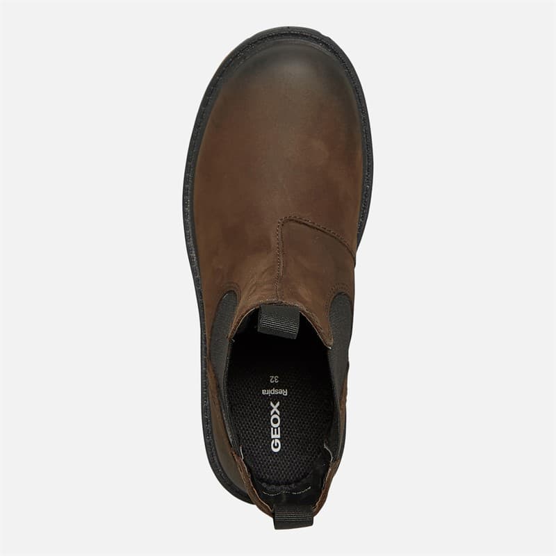 GEOX Jongens Shaylax Chelsea Boots Koffie/Zwart - Afbeelding 4