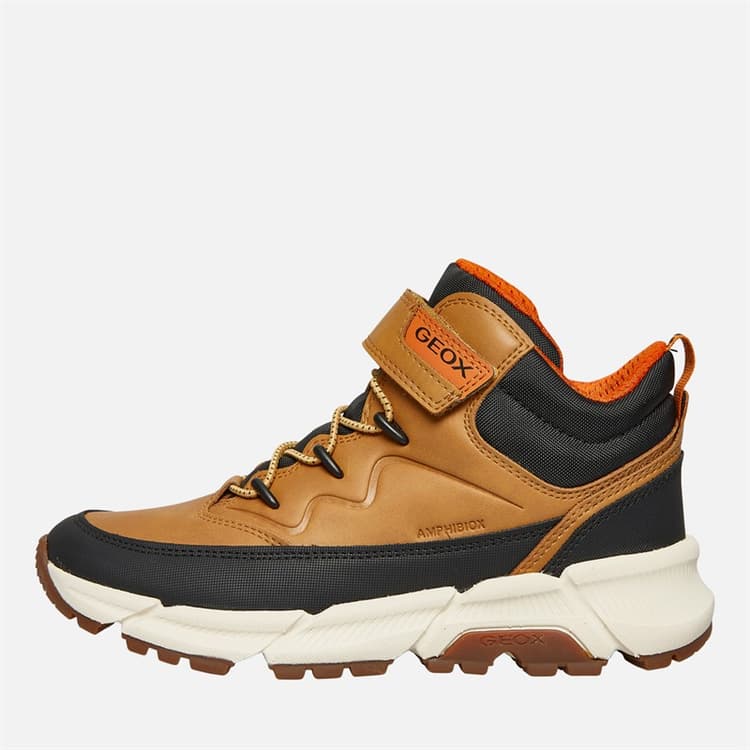 GEOX Junior Jongens Flexypher Plus Laarzen Donker Geel/Zwart