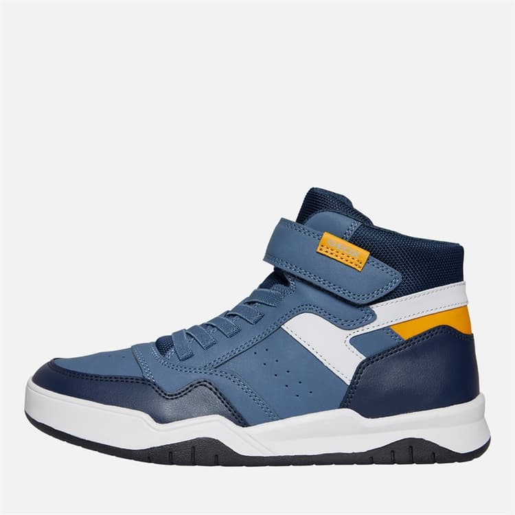 GEOX Jongens Perth Hoge Sneakers Avio/Grijs