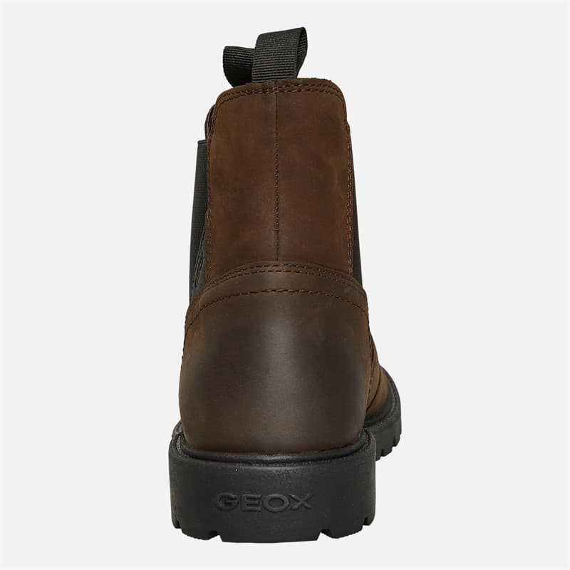GEOX Junior Jongens Shaylax Chelsea Boots Koffie / Zwart - Afbeelding 3