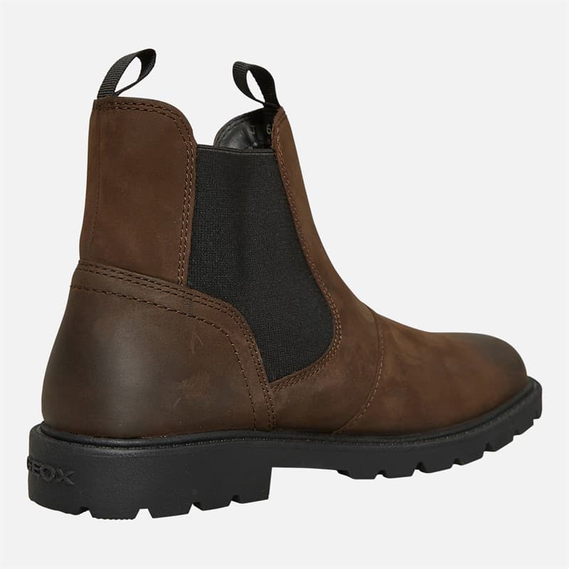 GEOX Junior Jongens Shaylax Chelsea Boots Koffie / Zwart - Afbeelding 5
