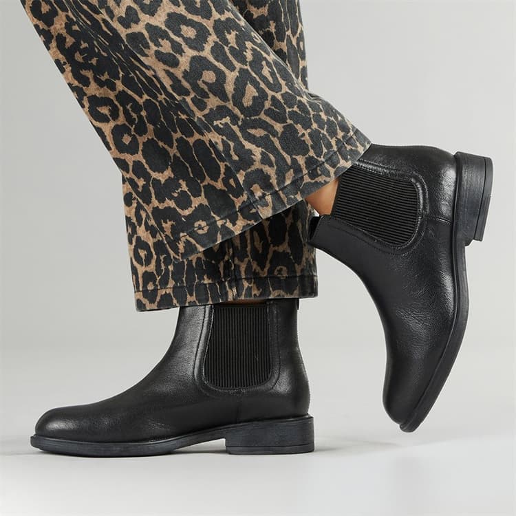 GEOX Dames Catria Chelsea Laarzen Zwart