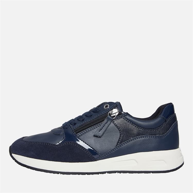 GEOX Dames Bulmya Rits Sneakers Navy