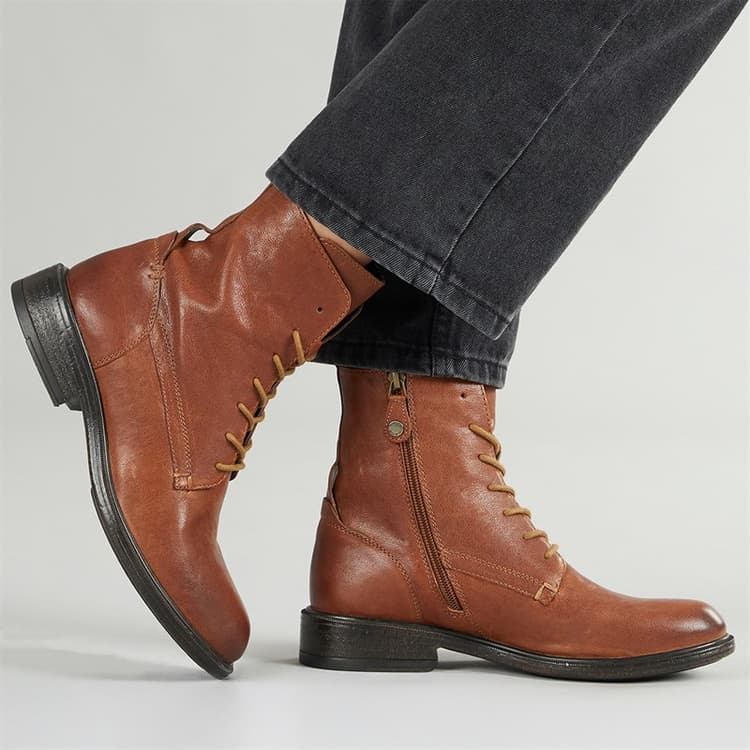 GEOX Dames Catria Veter Enkel Laarzen Bruin