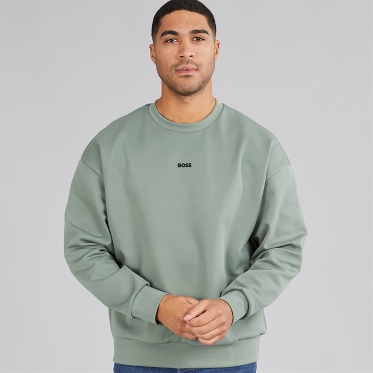 Hugo Boss Heren Stenson Sweatshirt Groen