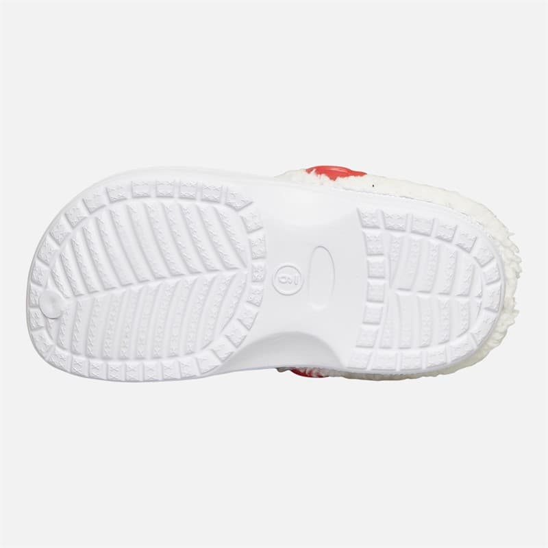 Hello Kitty Baby Meisjes Gevoerde Klompen Wit / Rood - Afbeelding 3
