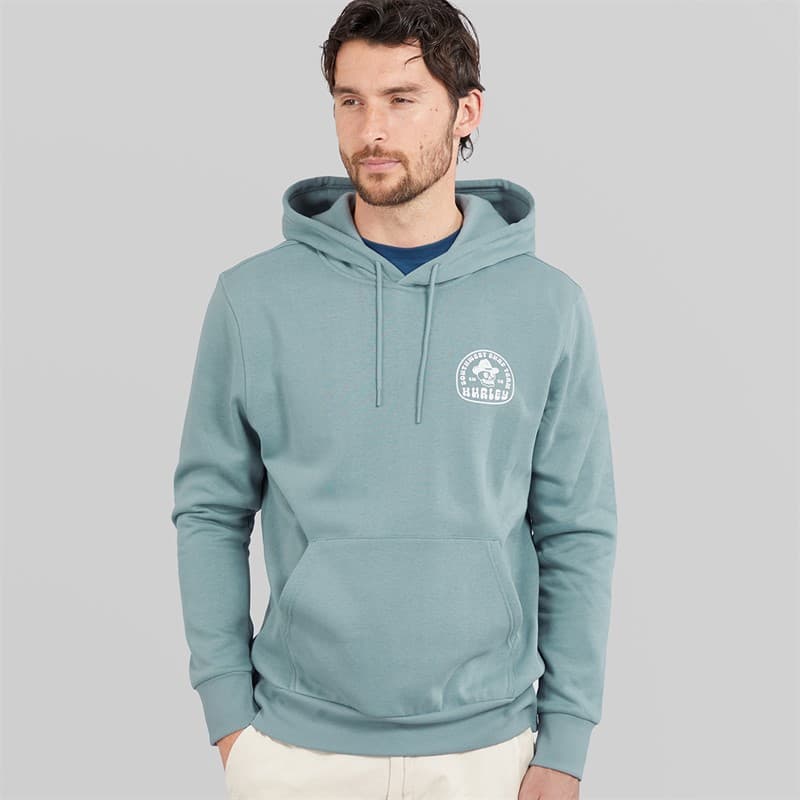 Hurley Heren South West Surf Hoodie Grijs/Blauw - Afbeelding 2