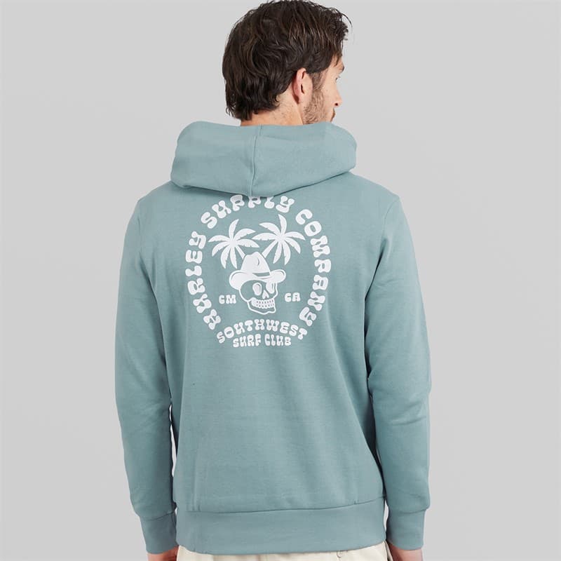 Hurley Heren South West Surf Hoodie Grijs/Blauw - Afbeelding 3