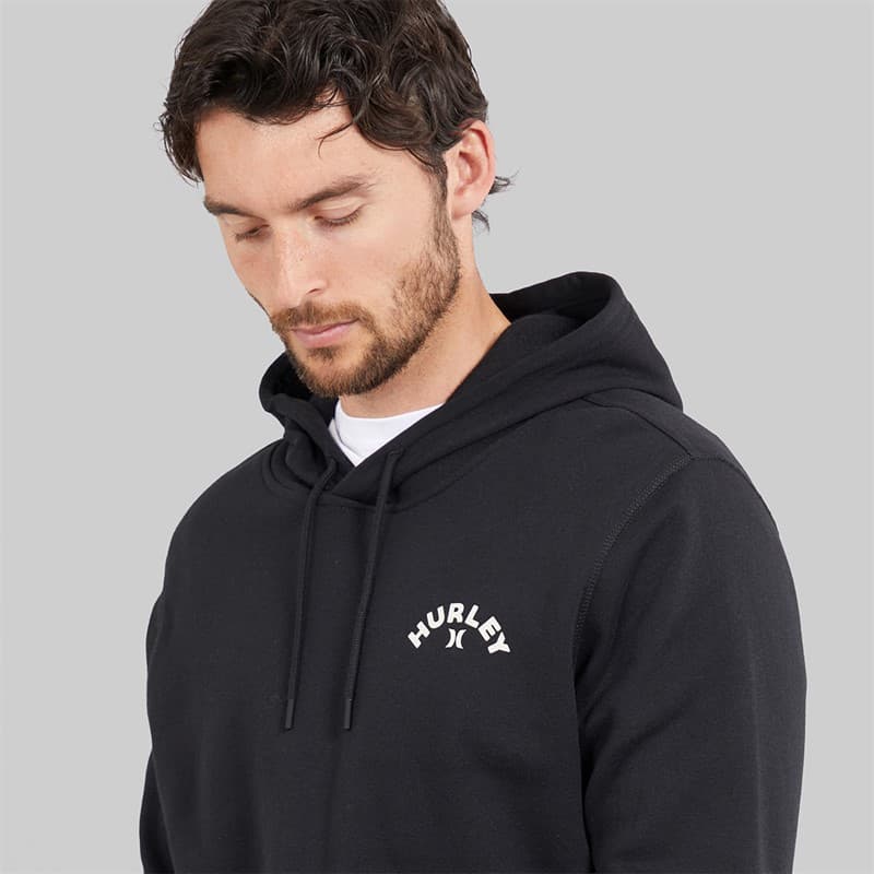 Hurley Heren Vlammende Ogen Hoodie Zwart - Afbeelding 5
