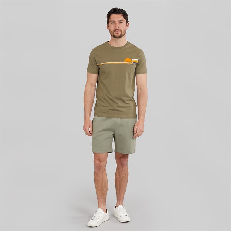 Hurley Heren Econolines Grafisch T-shirt Olive/Khaki - Afbeelding 4