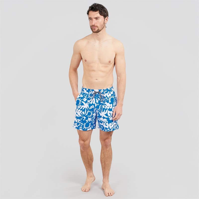 Hurley Heren Zonnige Kust Volley Zwembroek Blauw - Afbeelding 4