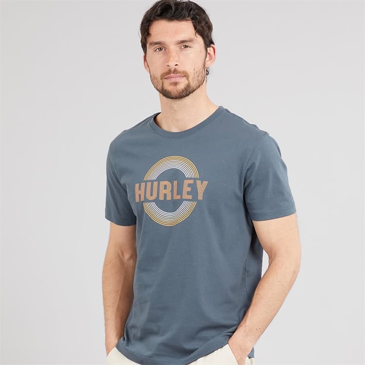 Hurley Heren Trance Grafisch T-shirt Dark Obsidian