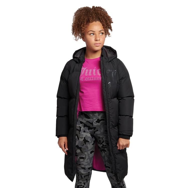 Juicy Couture Lange Pufferjas Meisjes Zwart