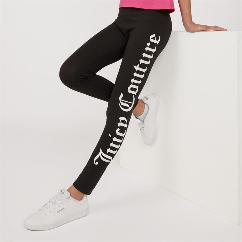 Juicy Couture Meisjes Legging Legging Zwart - Afbeelding 1