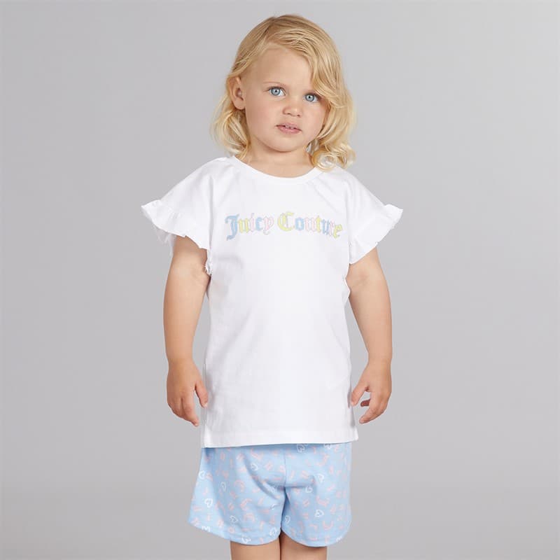 Juicy Couture Meisjes Letter Frill Set Blauw - Afbeelding 1