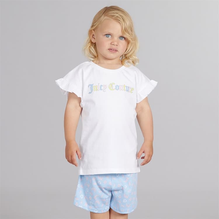 Juicy Couture Meisjes Letter Frill Set Blauw
