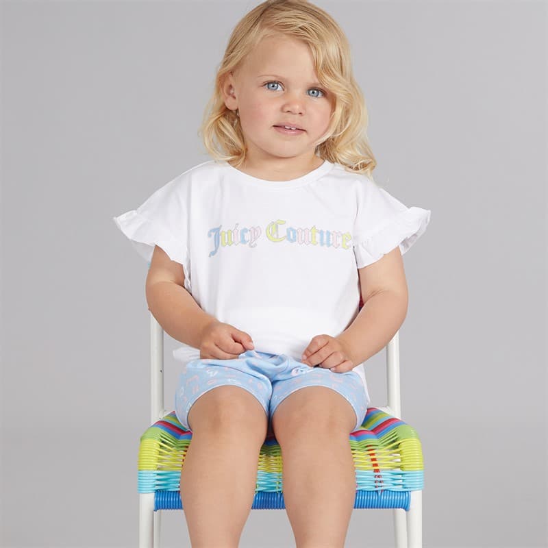 Juicy Couture Meisjes Letter Frill Set Blauw - Afbeelding 2
