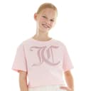 Juicy Couture Meisjes Tonal Boxy T-shirt Amandelbloesem