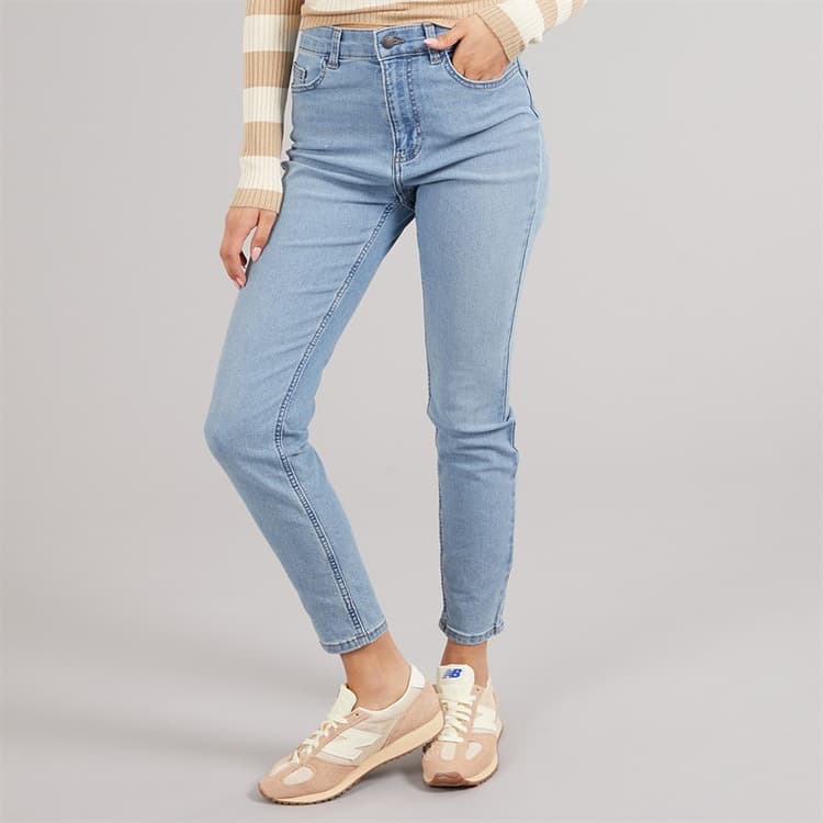 Jacqueline De Yong Dames Jeans Skinny Maan Medium Blue Denim