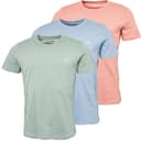 JACK & JONES Herenshirts JXJ Driepack Ashley Blauw/Rozet/Groen Milieu