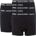 JACK & JONES Jongens Basis Vijf Pack Boxers Zwart