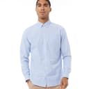 JACK AND JONES Heren Oxford Overhemden met lange mouwen Hemelsblauw