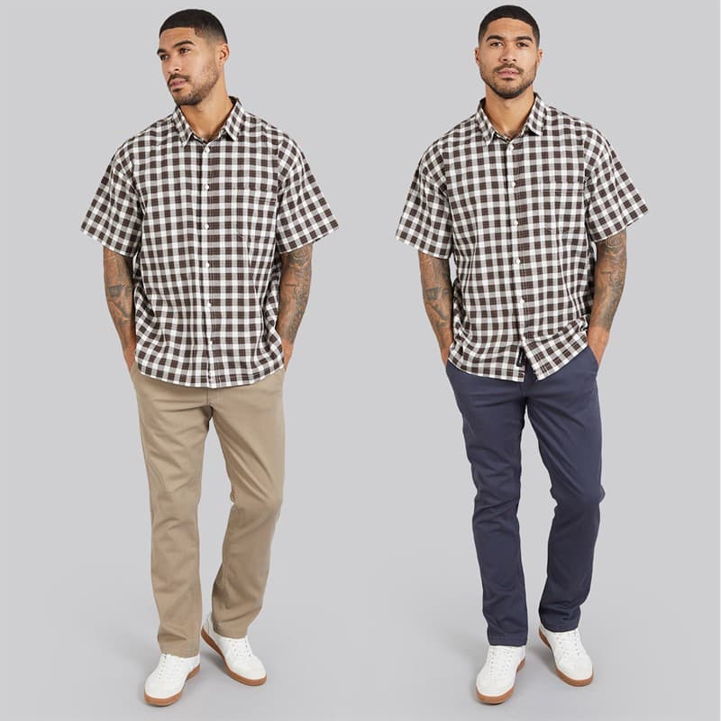 JACK & JONES Heren Bolton Dean AKM Set van 2 Chinos Beige/Navy Blazer - Afbeelding 3