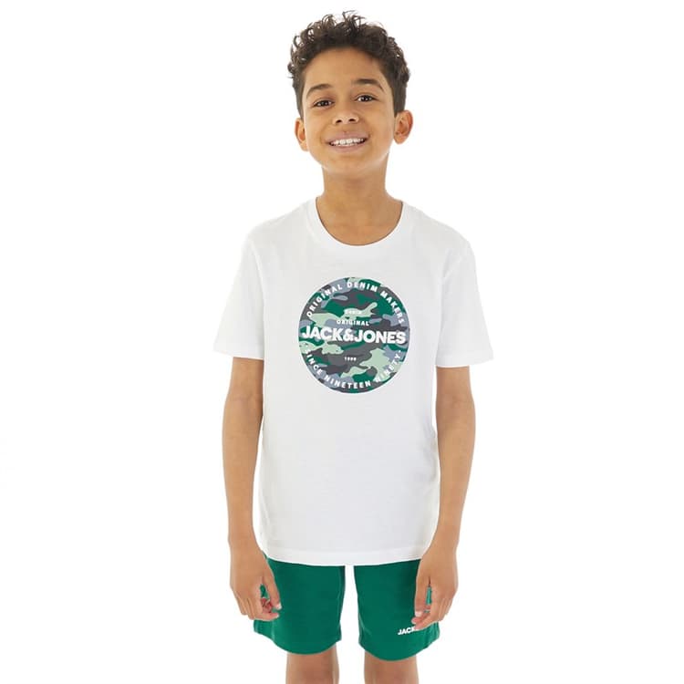 JACK & JONES Jongens Camo T-shirt en Shorts Set Storm