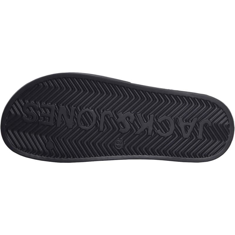 JACK & JONES Heren Gary Moulded Slides Slippers Zwart - Afbeelding 3