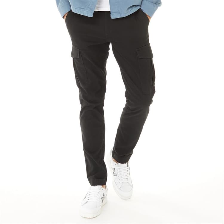 JACK & JONES Heren Marco Dean Cargo Broek Zwart