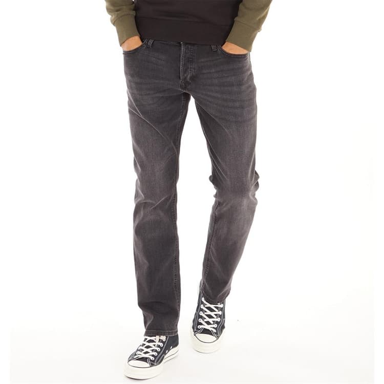 JACK AND JONES Heren Glenn Sq354 Slim fit jeans Gewassen Zwart