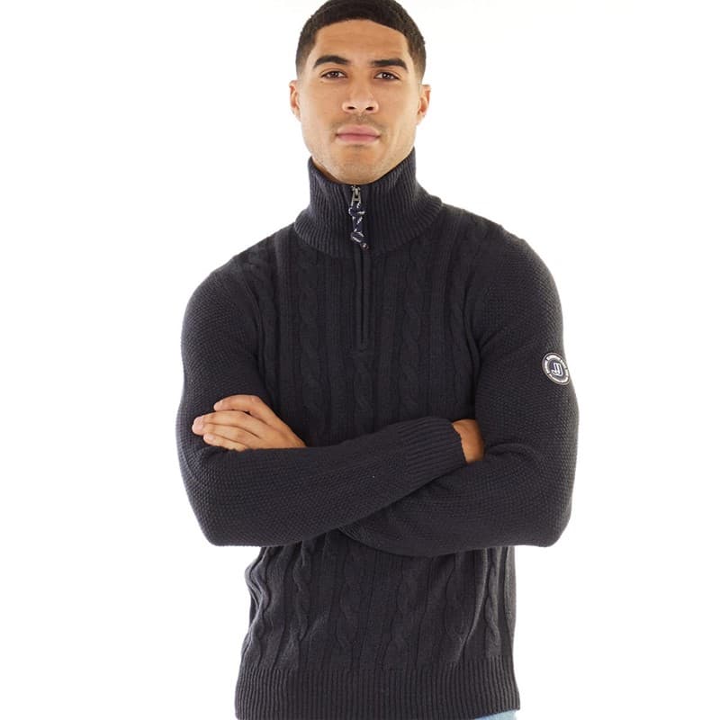 JACK & JONES Trui Shane gebreid marineblauwe blazer heren - Afbeelding 1
