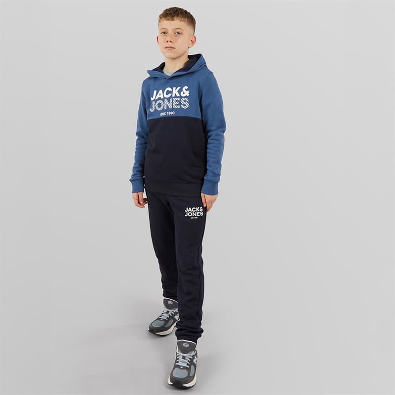 JACK & JONES Jongens Miller Trainingspak Ensign Blauw - Afbeelding 1