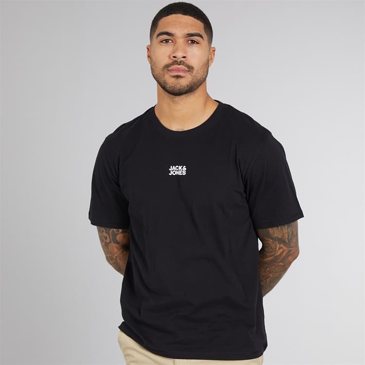 JACK & JONES T-shirt klassiek zwart heren