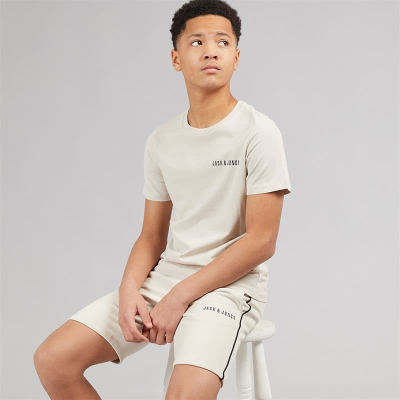 JACK & JONES Jongens T-shirt en Shorts Set Maanlicht - Afbeelding 1