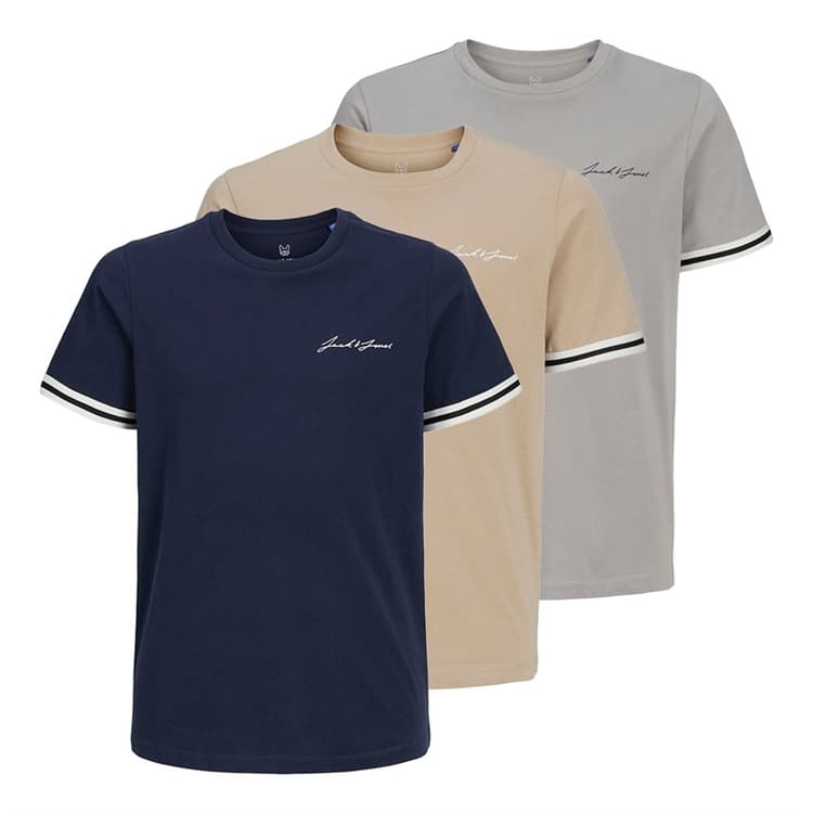 JACK & JONES Jongens Jaxon T-shirts Meerkleurig