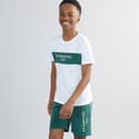 JACK & JONES Jongens Chester T-shirt en Shorts Set Trekking Groen