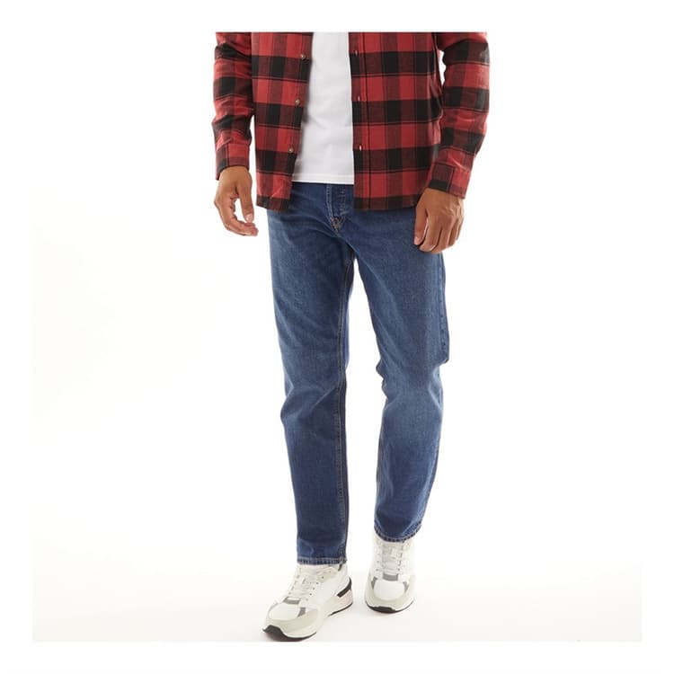 JACK & JONES Heren Chris SQ 959 Relaxed Fit Jeans Blauw