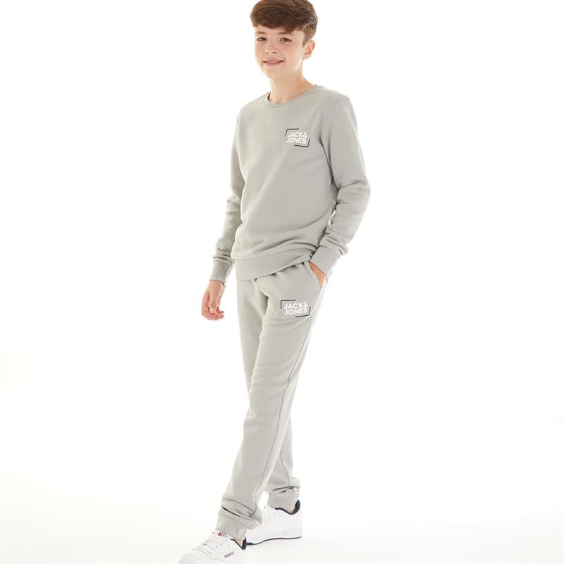 JACK & JONES JACK AND JONES Jongens Luca Trainingspak Grijs - Afbeelding 1