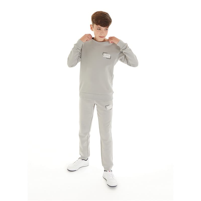JACK & JONES JACK AND JONES Jongens Luca Trainingspak Grijs - Afbeelding 3