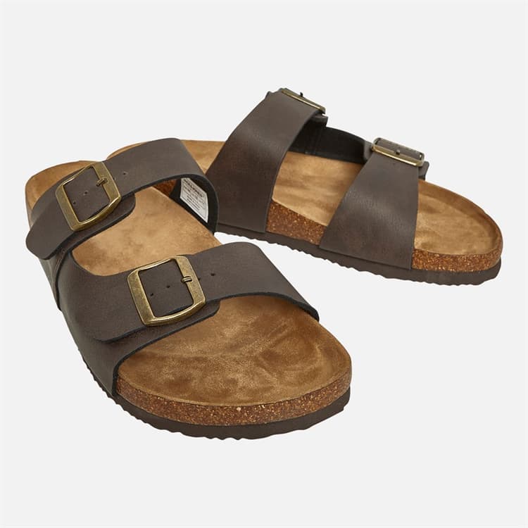 JACK & JONES Heren Oslo PU Sandalen Bruin