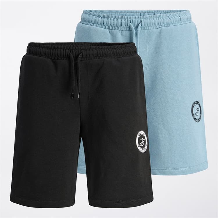 JACK & JONES Jongens Theo Jersey shorts Zwart