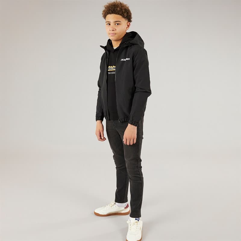 JACK & JONES Jongens Mash Bomberjack Zwart - Afbeelding 3