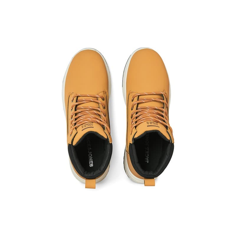 JACK & JONES Heren Alaska PU Nubuck Laarzen Honing - Afbeelding 3