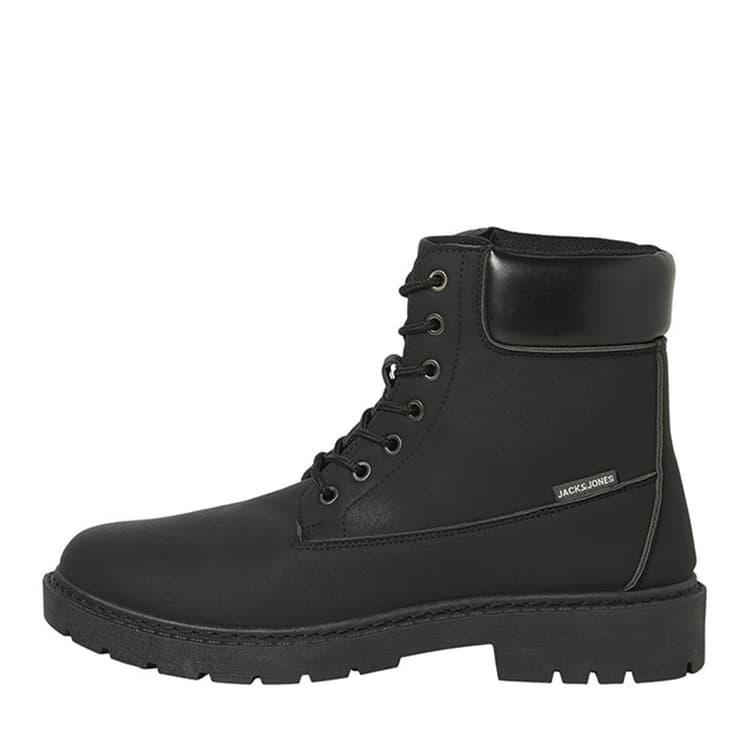 JACK & JONES Heren Thames PU Laarzen Antraciet