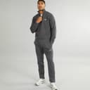 JACK & JONES Heren Mountain Open Zoom 1/4 Trainingspak Asfalt