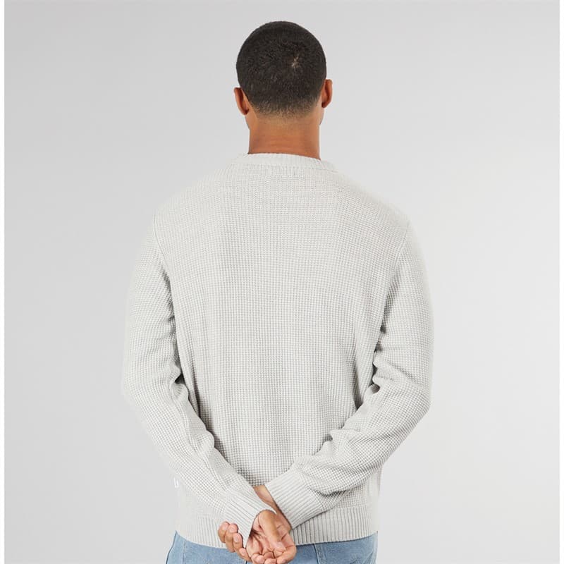 JACK & JONES Heren Rice Knit Trui Licht Grijs - Afbeelding 2