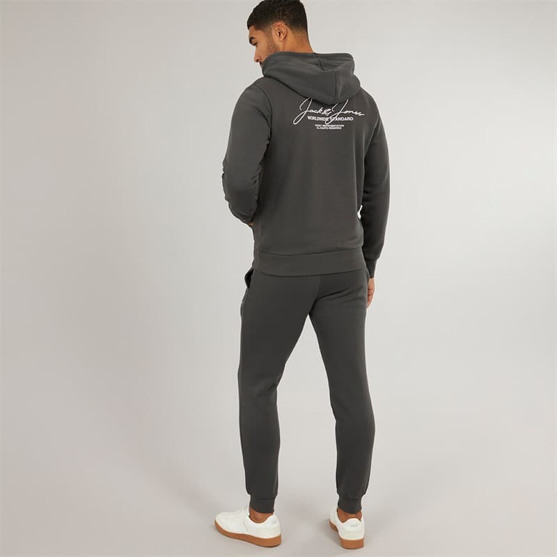 JACK & JONES Heren Cover Script Trainingspak Asphalt - Afbeelding 2